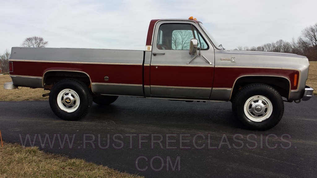 1977 77 Chevy K20 3/4 ton 4x4 Four Wheel Drive Regular Cab Silverado ...